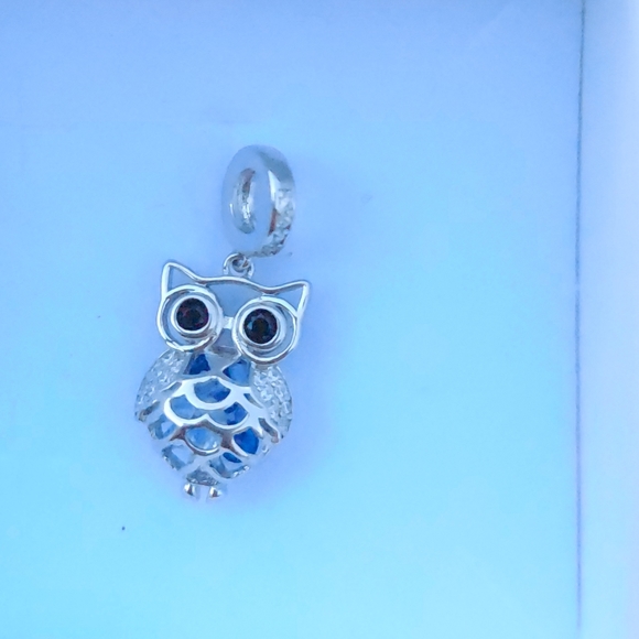 Silver Owl Charm - Picture 5 of 6